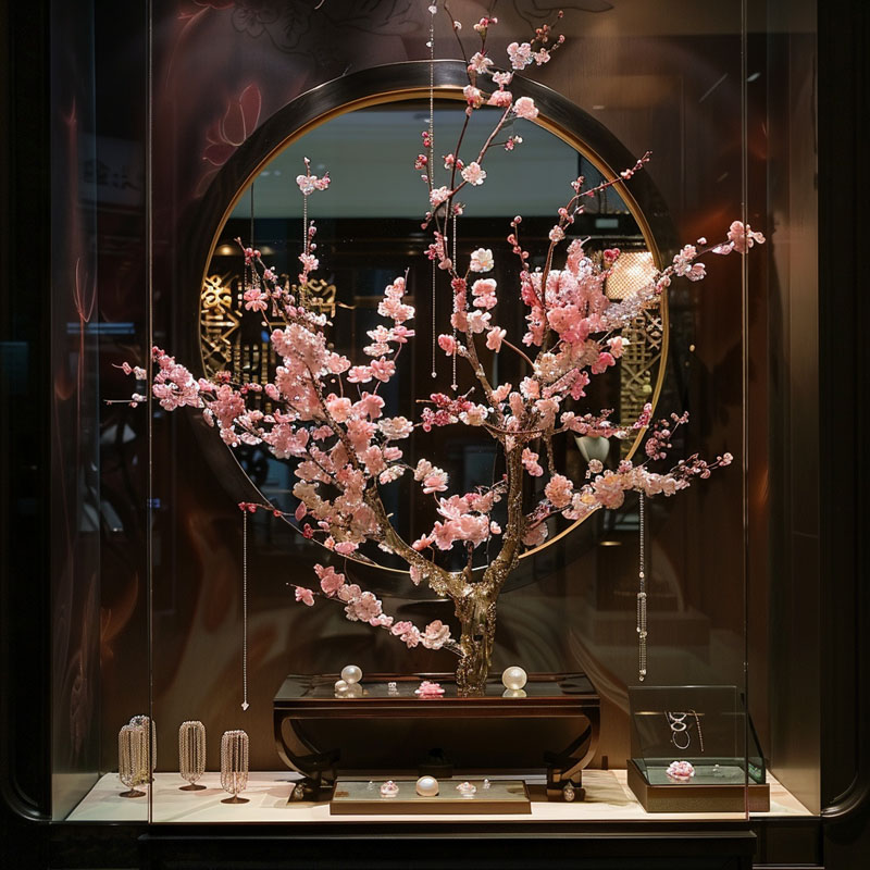 Kepiye cara desain lemari perhiasan perhiasan nyukupi psikologi estetis pelanggan?